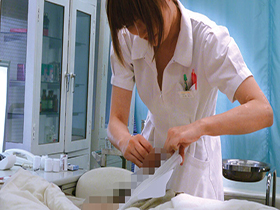 ナースに勃起チ○ポ見せて射精介助を頼むと、どんな結末が･･･！？4時間　サンプル画像11